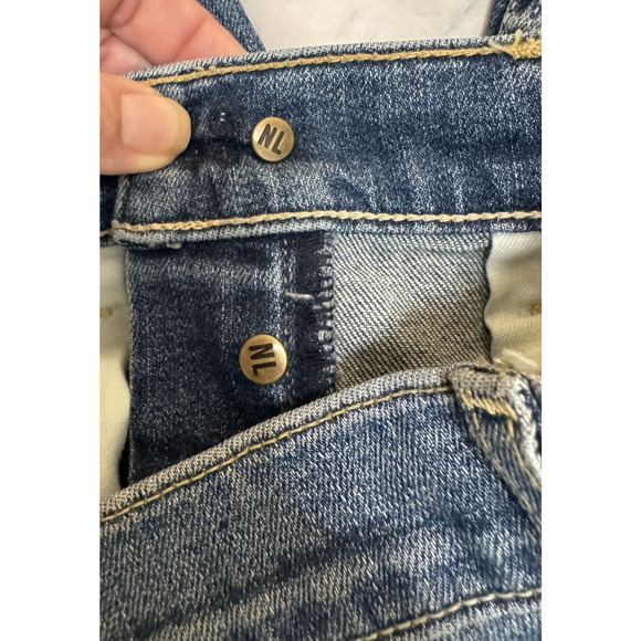 Nili Lotan Violette Jeans Wide Straight Leg Patchwork Casual, 25 - Modified - Picture 10 of 14